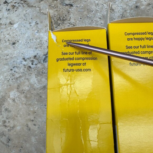 Lot Of 3 Futuro Anti-Embolism Thigh Length Stocking Unisex M White Moderate - Picture 8 of 12